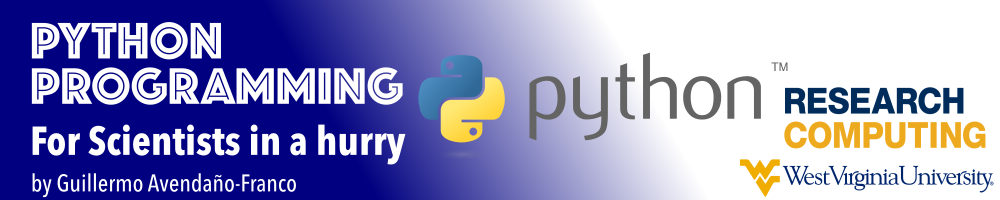 Python Programming for Scientists in a hurry