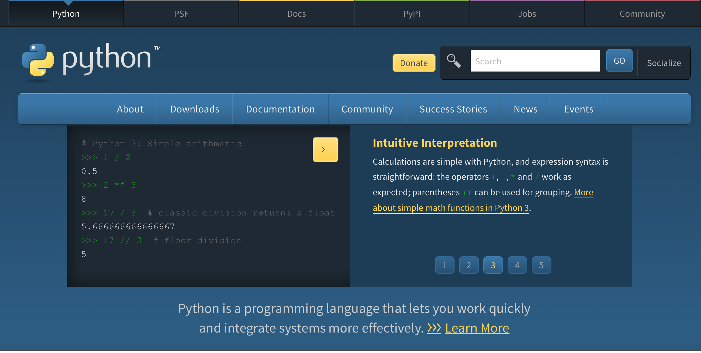 Python Webpage